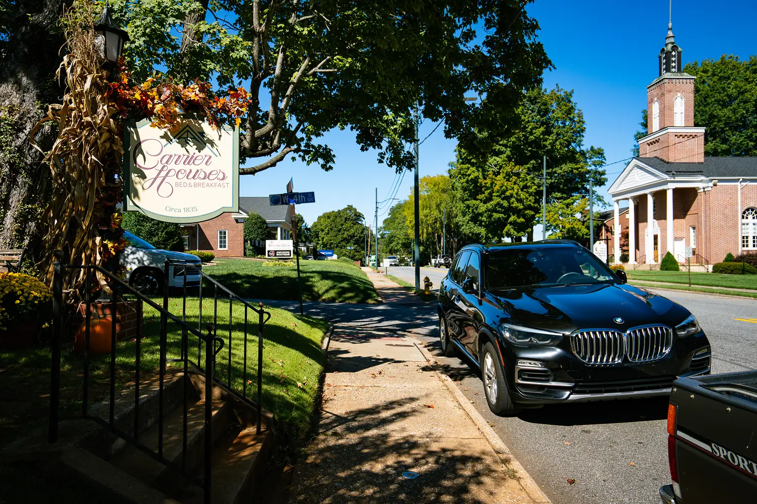 The Carrier Houses bed and breakfast on North Main